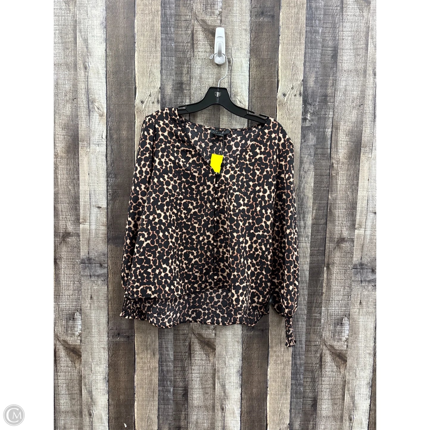 Top Long Sleeve By Sanctuary In Animal Print, Size: M