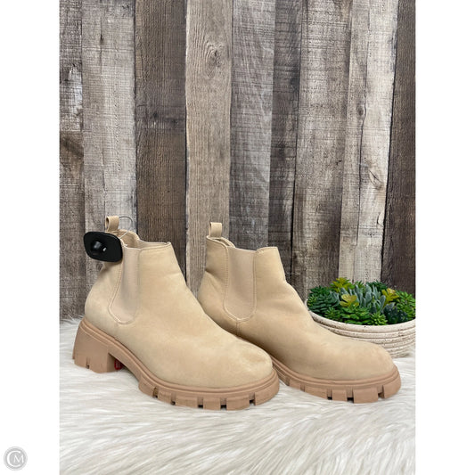 Boots Ankle Heels By Cmf In Cream, Size: 9