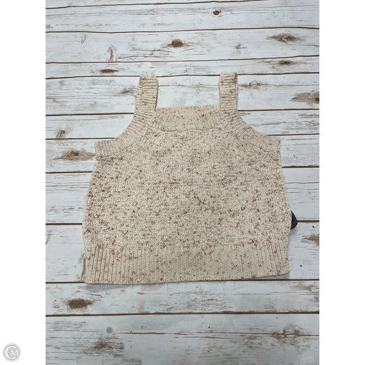 Top Sleeveless By Loft In Beige, Size: L