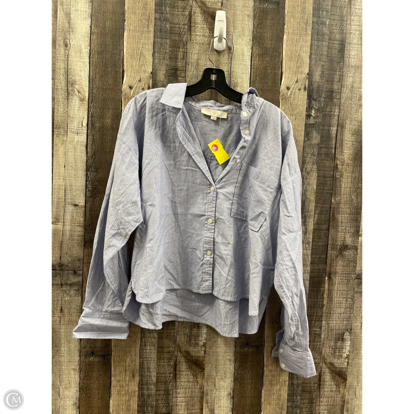 Top Long Sleeve By Loft In Blue, Size: L