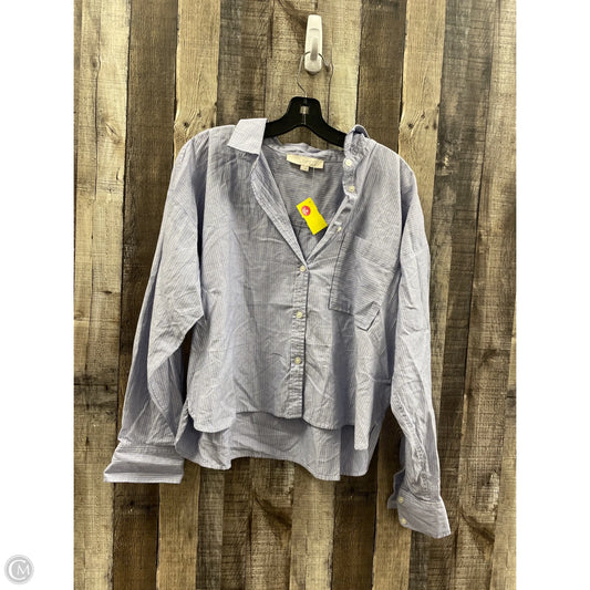 Top Long Sleeve By Loft In Blue, Size: L