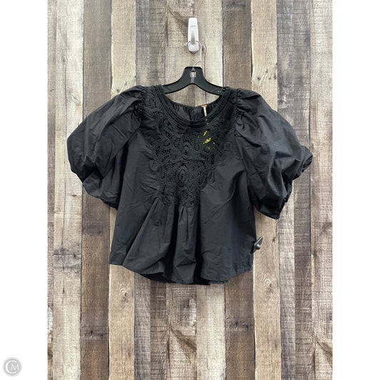 Top Short Sleeve By Free People In Black, Size: S