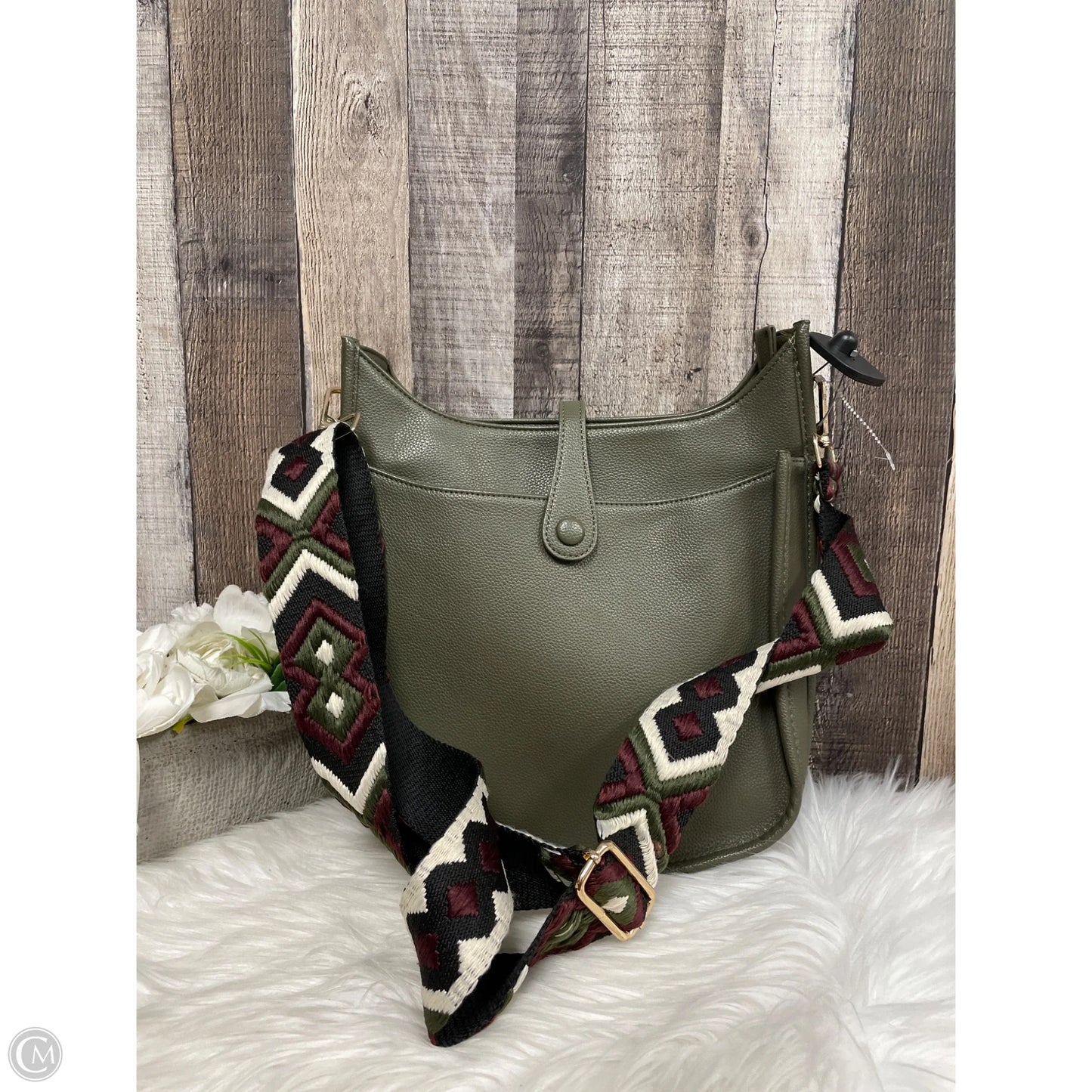 Crossbody Leather By Cme, Size: Large