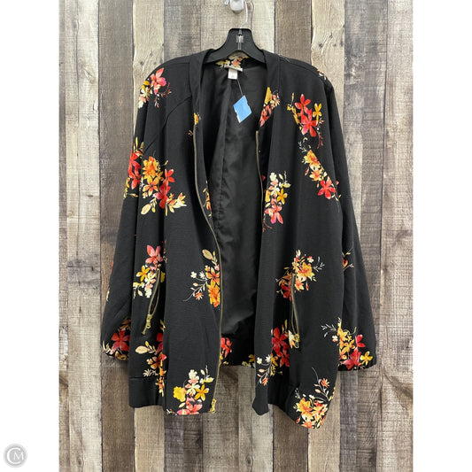 Jacket Shirt By Ava & Viv In Black, Size: 3x