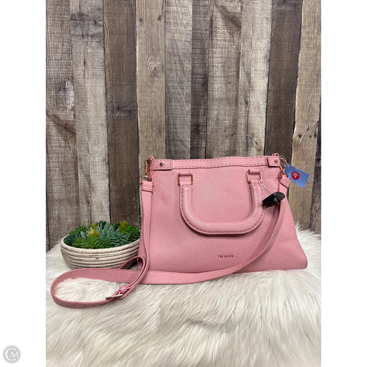Handbag Leather By Ted Baker, Size: Large