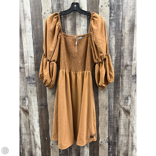 Dress Casual Short By Cme In Brown, Size: 2x