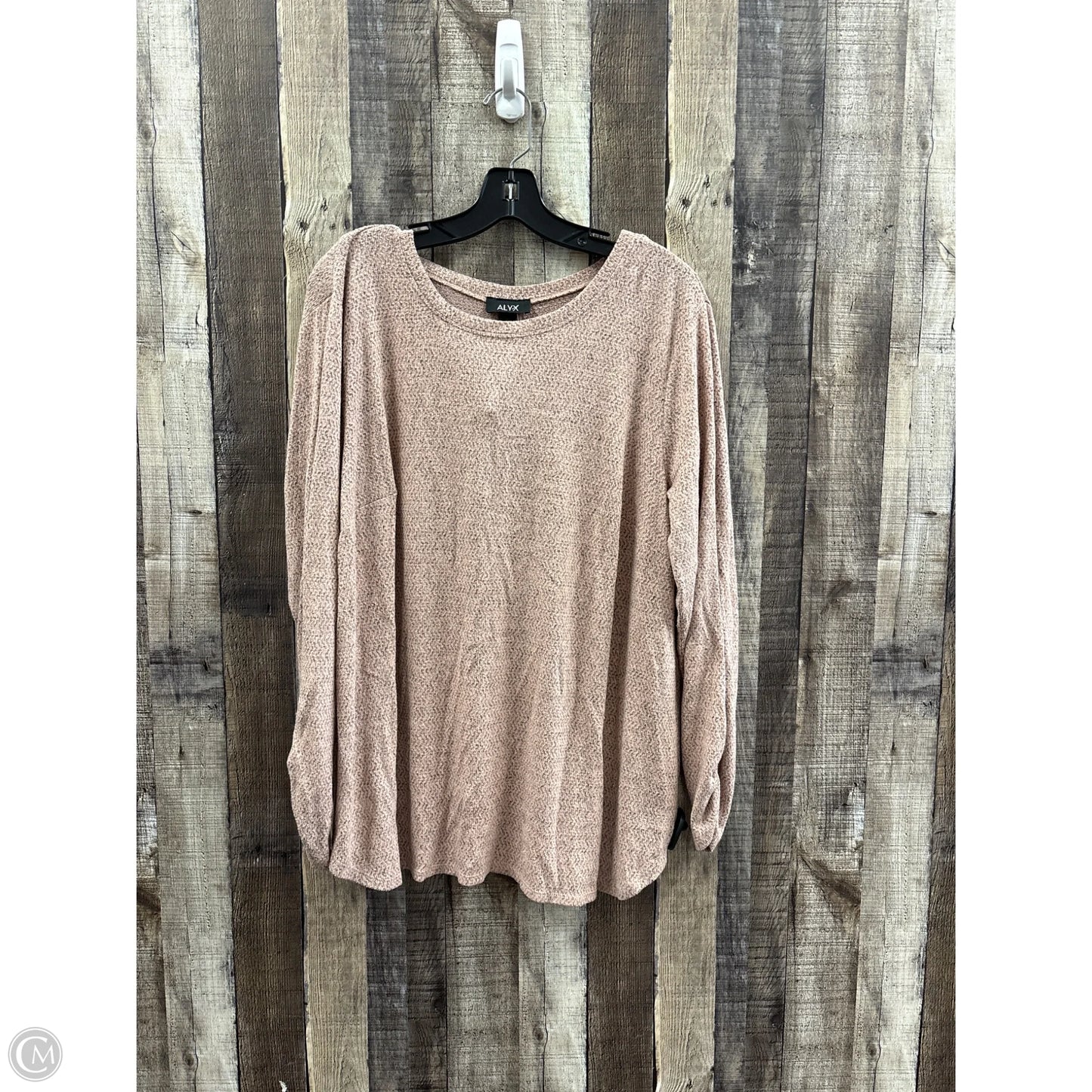 Top Long Sleeve By Alyx In Pink, Size: 2x