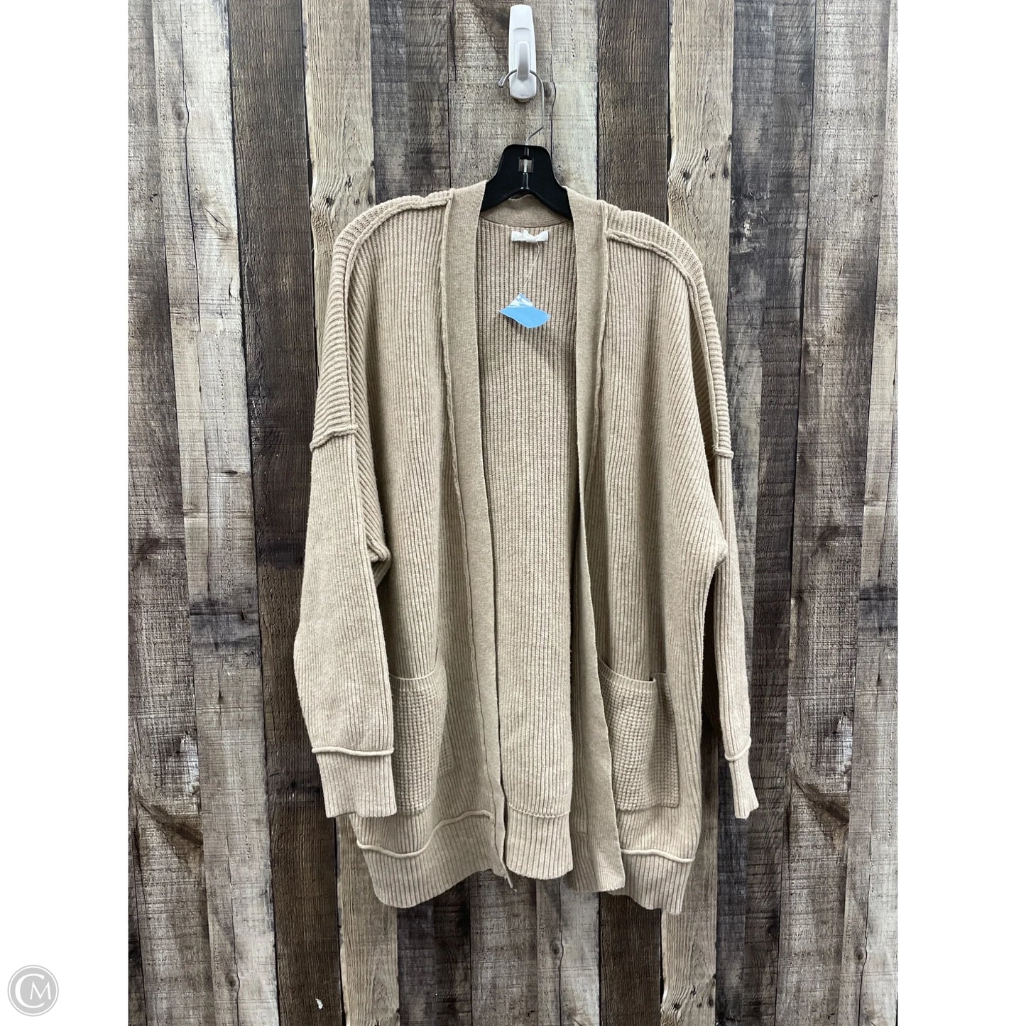Sweater Cardigan By Maurices In Tan, Size: 3x