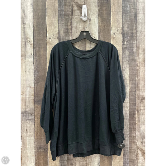 Sweatshirt Crewneck By Jane And Delancey In Black, Size: 3x