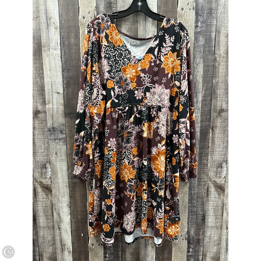 Dress Casual Short By Maurices In Floral Print, Size: 2x