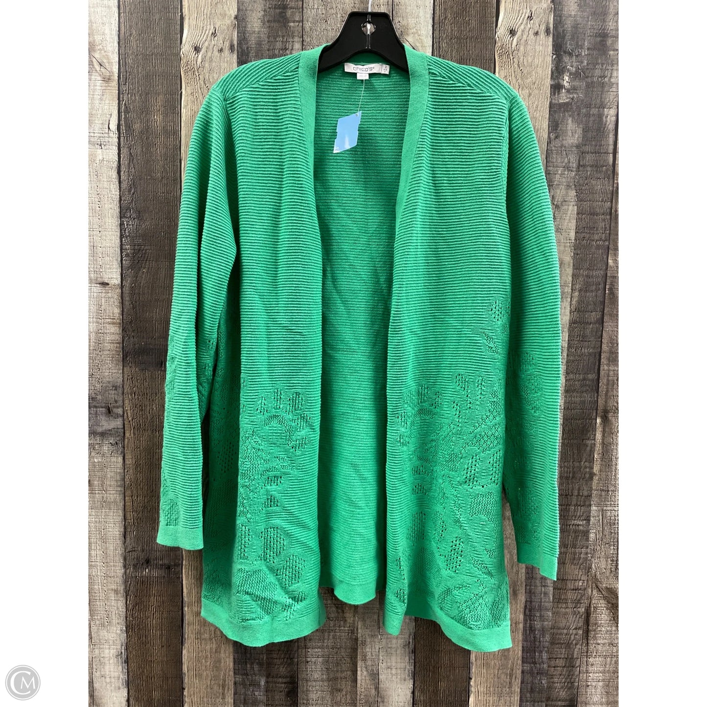 Cardigan By Chicos In Green, Size: L