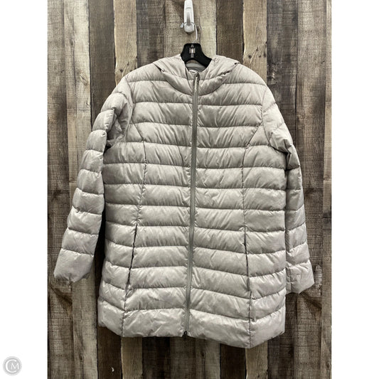Coat Puffer & Quilted By Eddie Bauer In Grey, Size: 2x