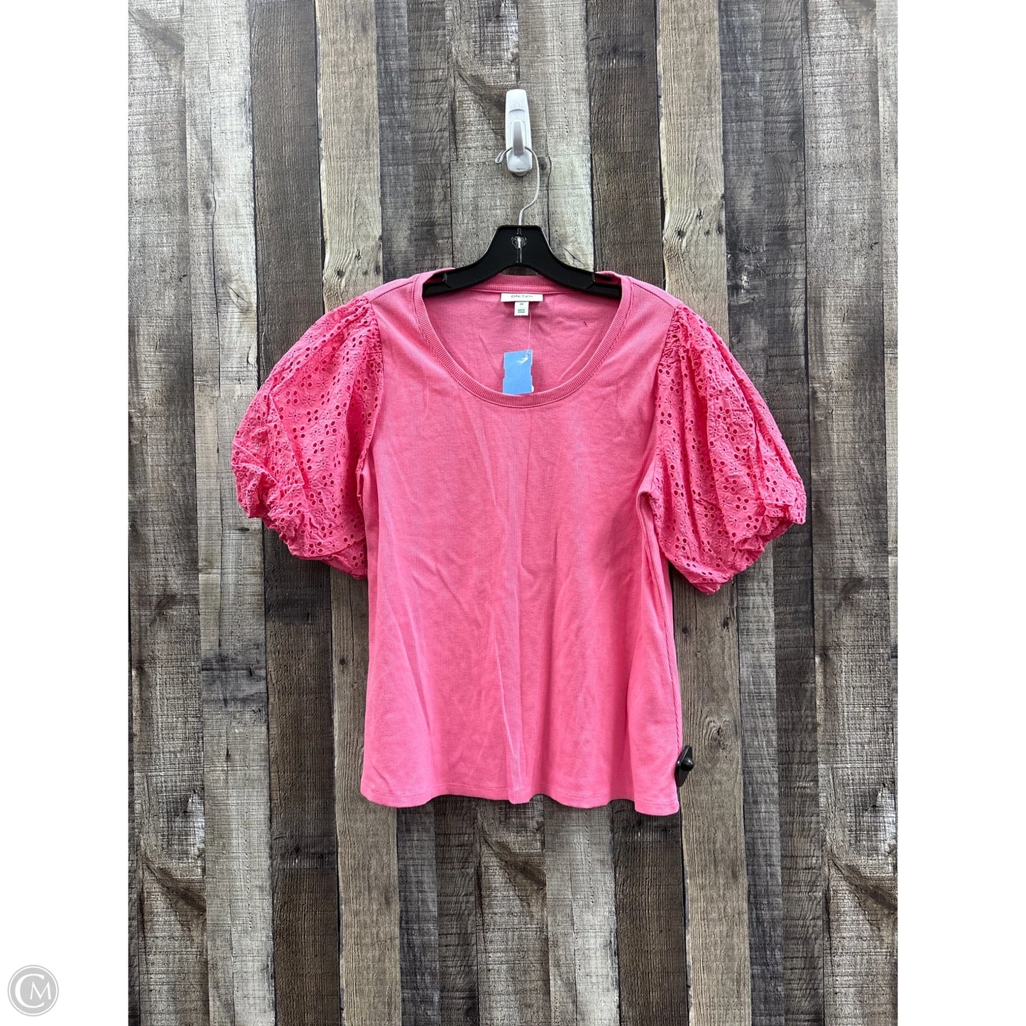 Top Short Sleeve By On 34th In Pink, Size: Xl