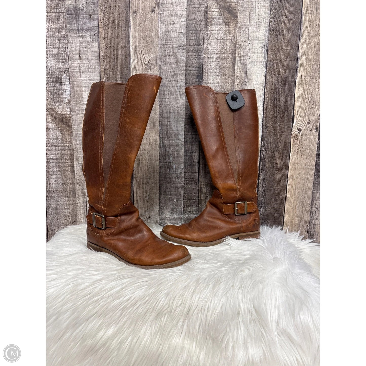 Boots Knee Flats By Timberland In Brown, Size: 8