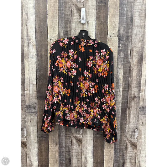 Top Long Sleeve By Cme In Multi-colored, Size: L