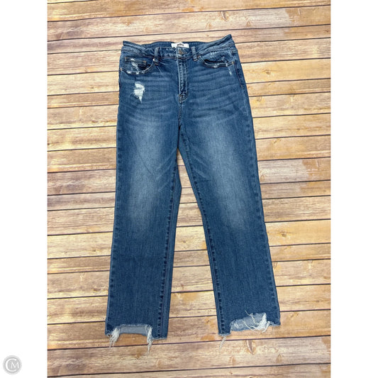 Jeans Straight By Micas In Blue Denim, Size: 10