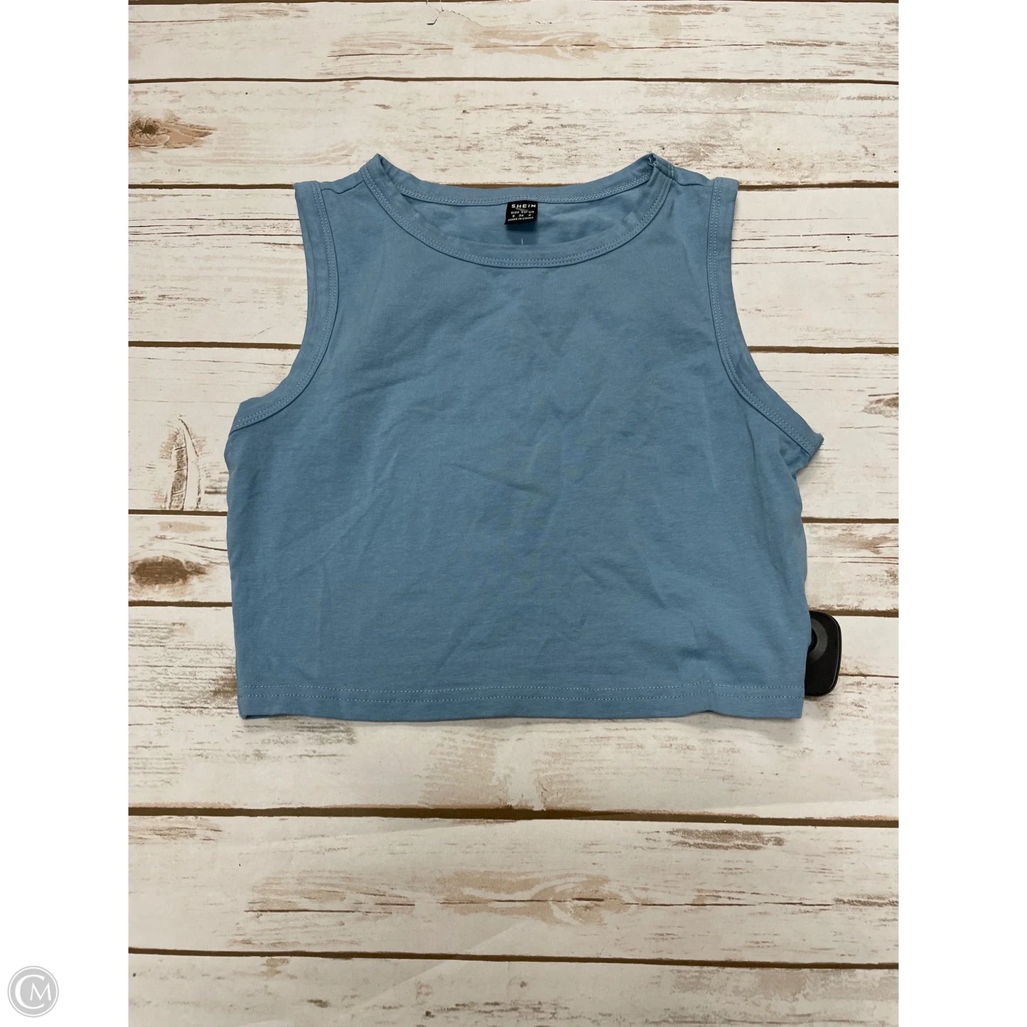 Top Sleeveless Basic By Shein In Blue, Size: S