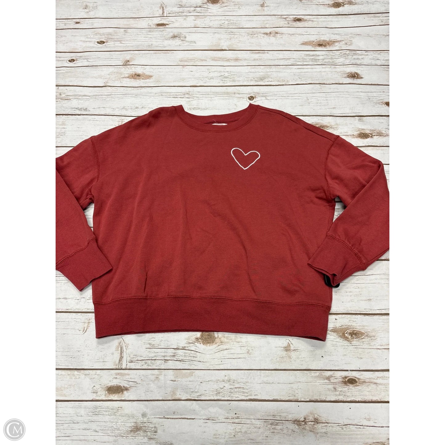 Sweatshirt Crewneck By Maurices In Red, Size: L