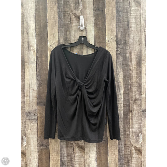 Athletic Top Long Sleeve Crewneck By Athleta In Black, Size: M