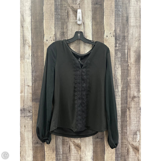 Top Long Sleeve By White House Black Market In Black, Size: M