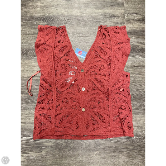 Vest Sweater By White House Black Market In Red, Size: S