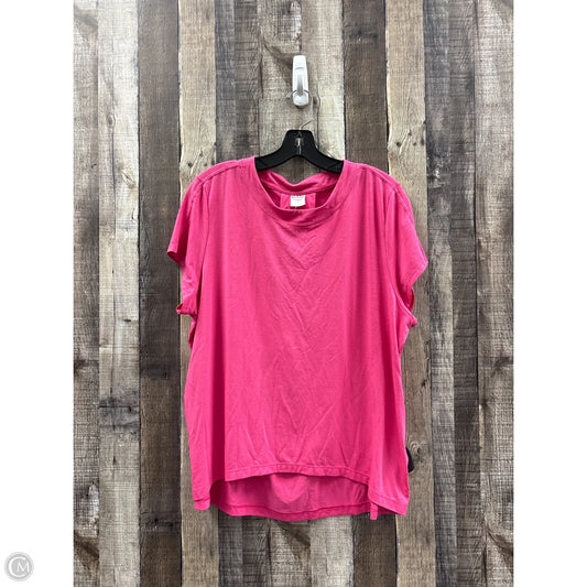 Athletic Top Short Sleeve By Athleta In Pink, Size: M