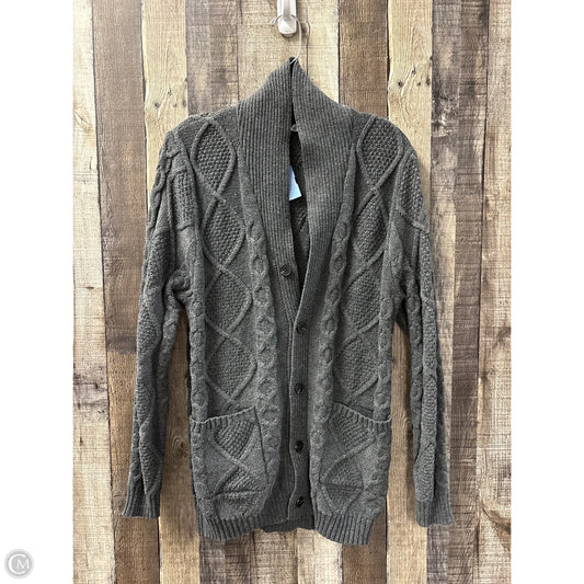 Sweater Cardigan By Cme In Grey, Size: M
