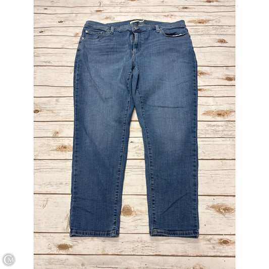 Jeans Skinny By Levis In Blue Denim, Size: 20
