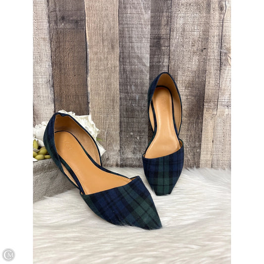 Shoes Flats By J. Crew In Plaid Pattern, Size: 7