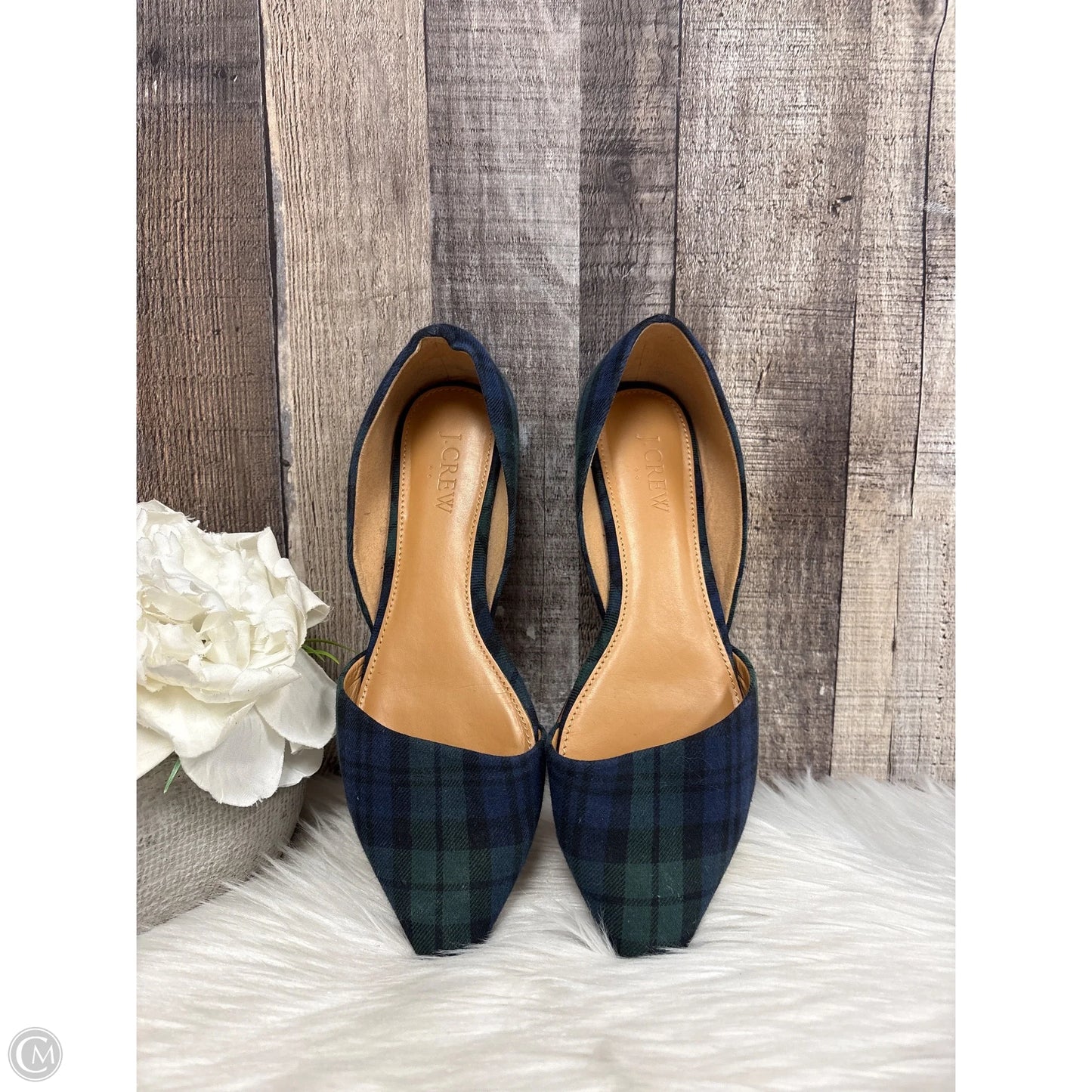 Shoes Flats By J. Crew In Plaid Pattern, Size: 7