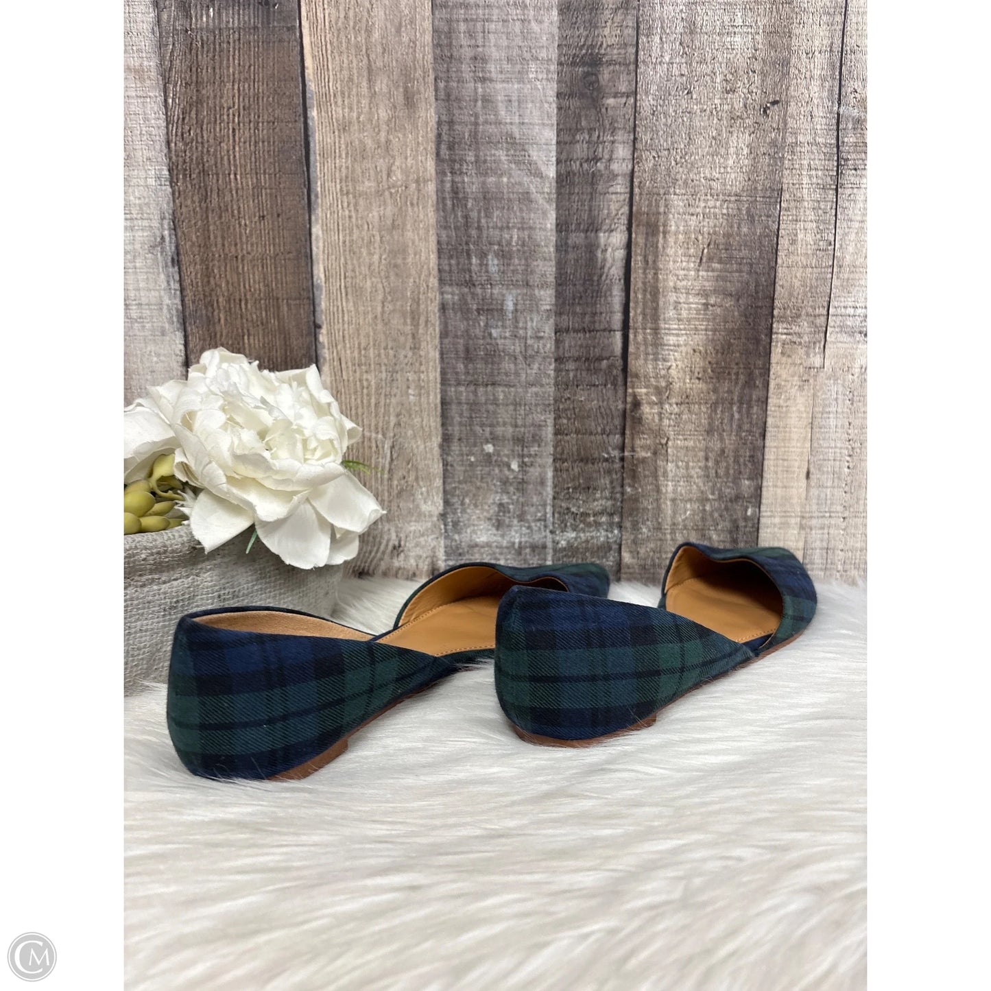 Shoes Flats By J. Crew In Plaid Pattern, Size: 7