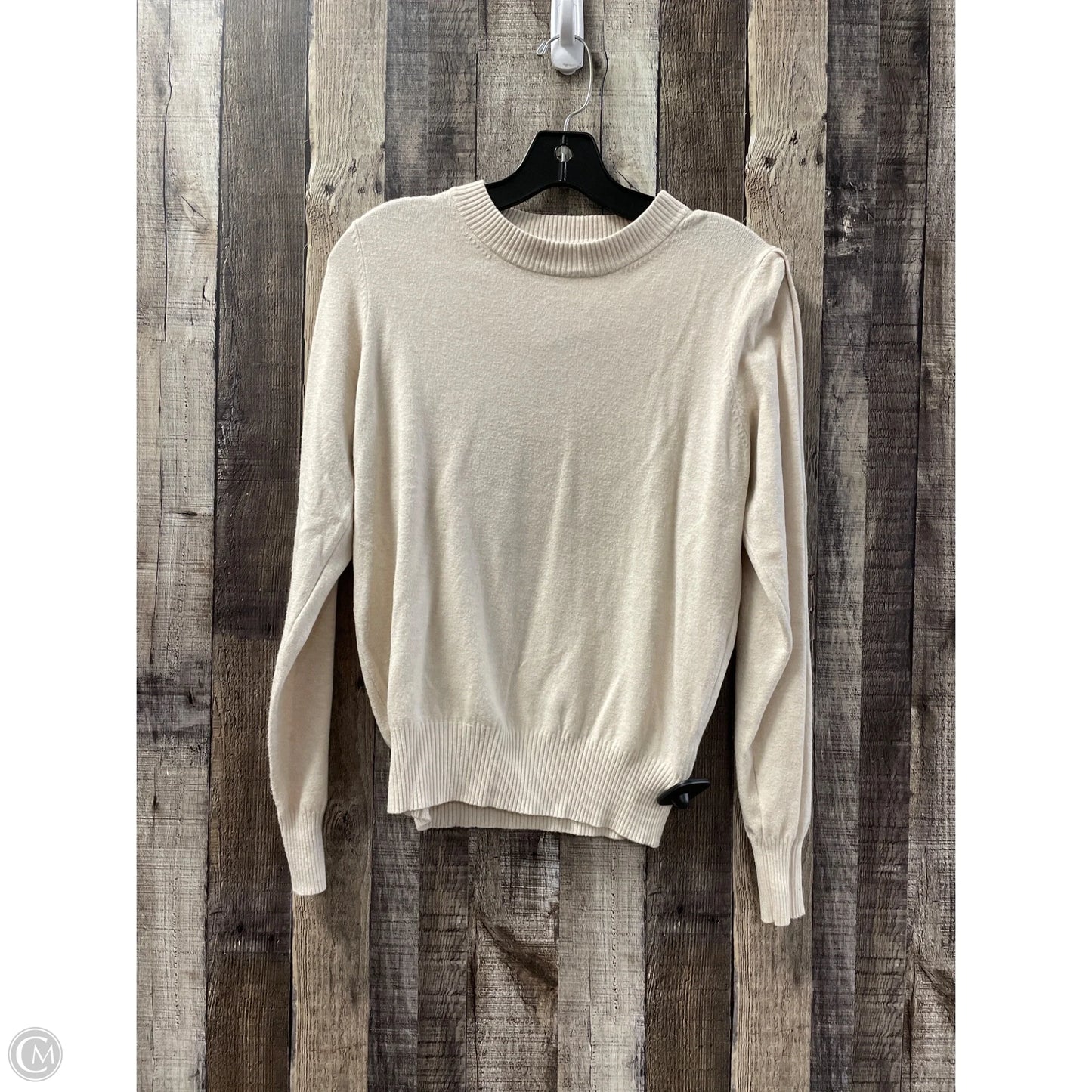 Top Long Sleeve By Zenana In Cream, Size: L