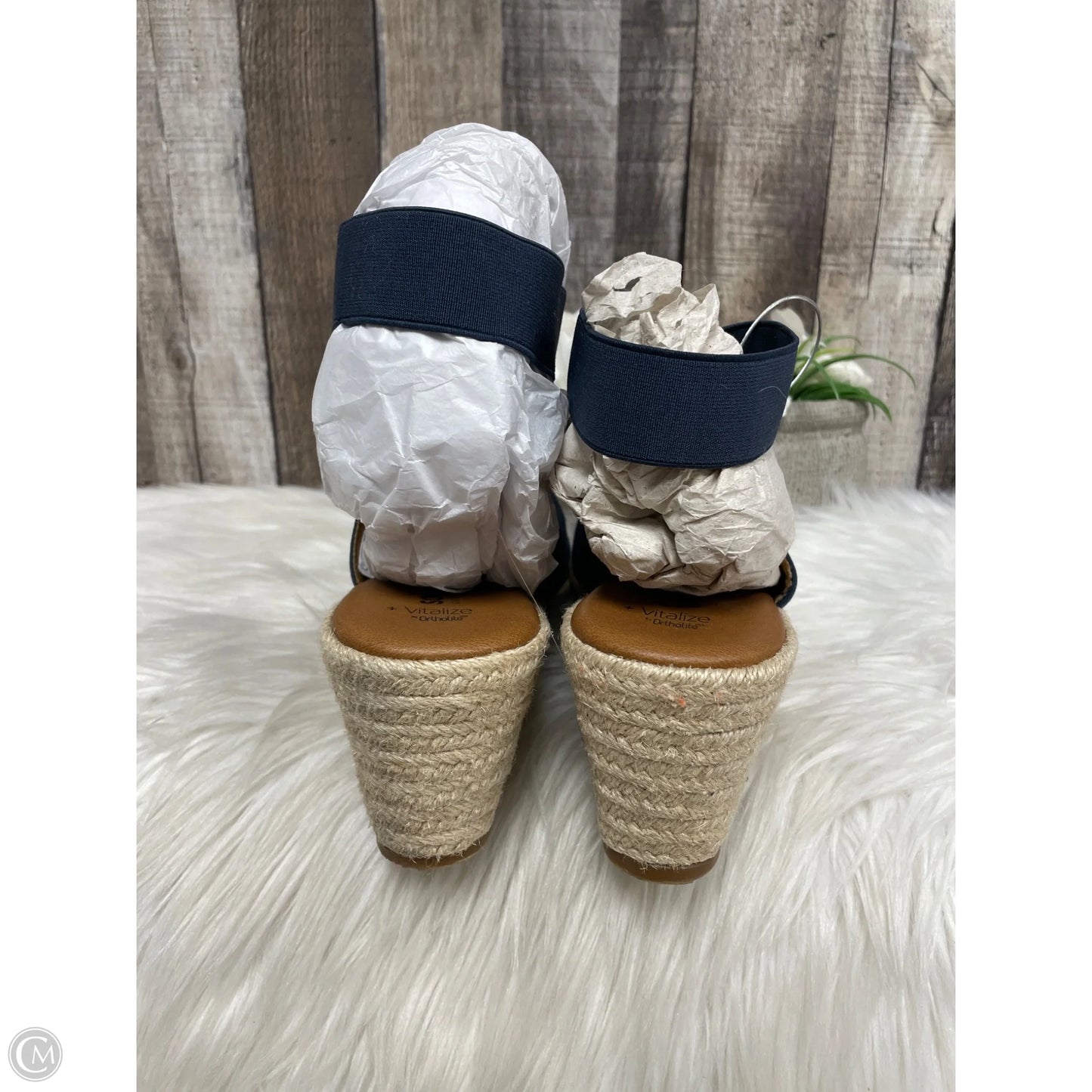 Sandals Heels Wedge By Sonoma In Blue, Size: 11