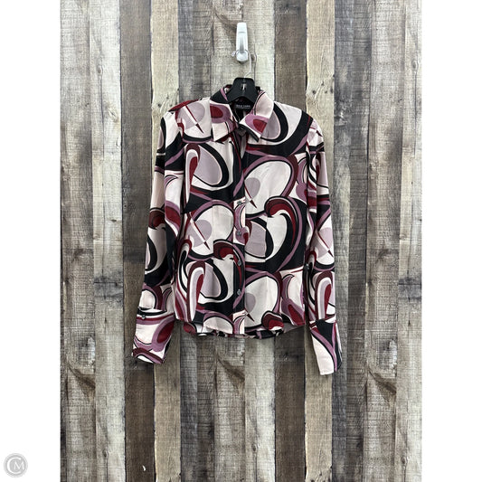 Top Long Sleeve By New York And Co In Multi-colored, Size: Xs