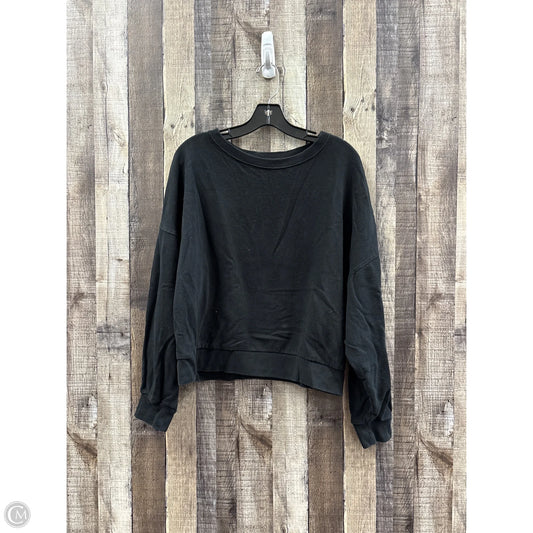 Sweatshirt Collar By Gap In Black, Size: L