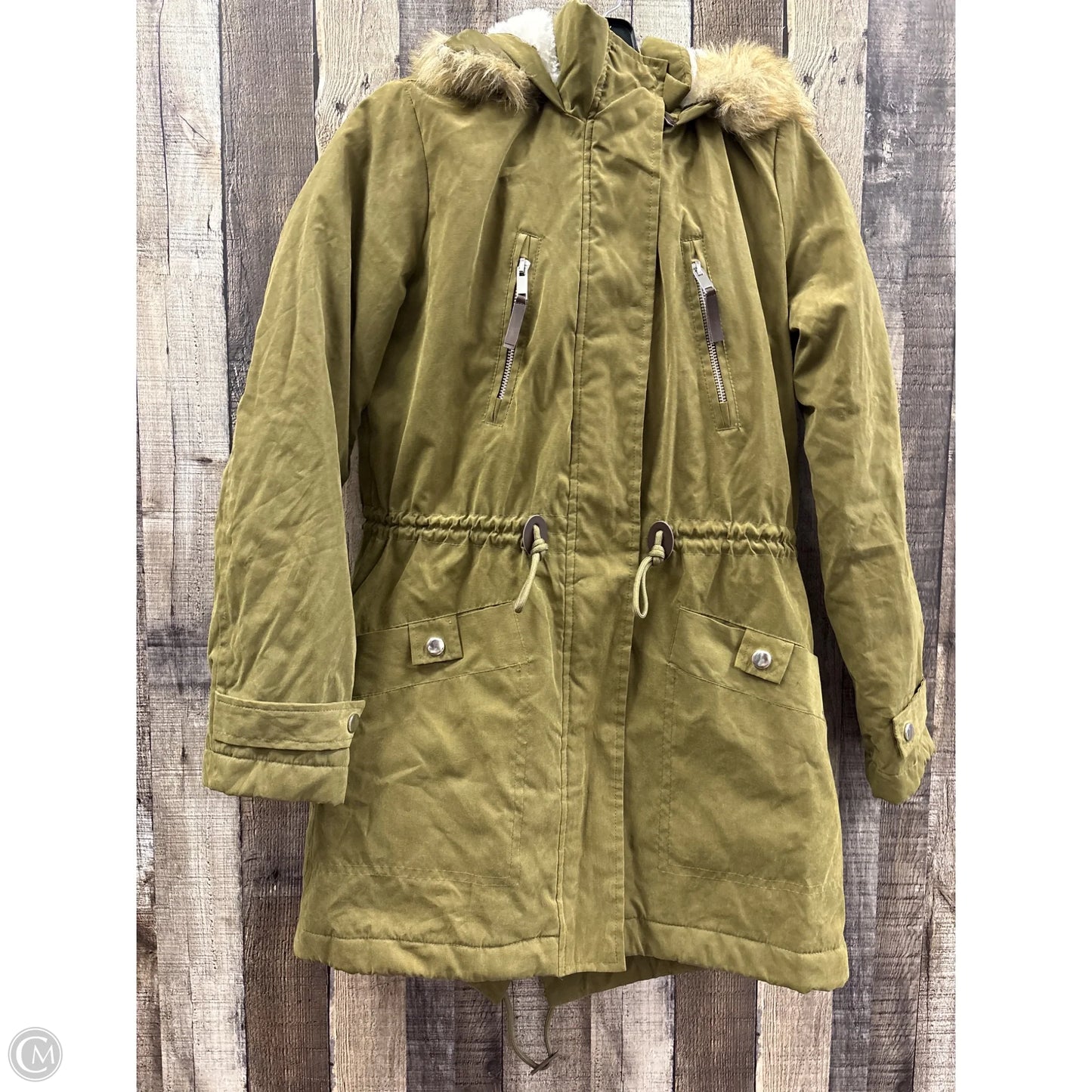 Coat Puffer & Quilted By Altard State In Green, Size: S