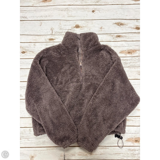Jacket Faux Fur & Sherpa By Old Navy In Taupe, Size: L