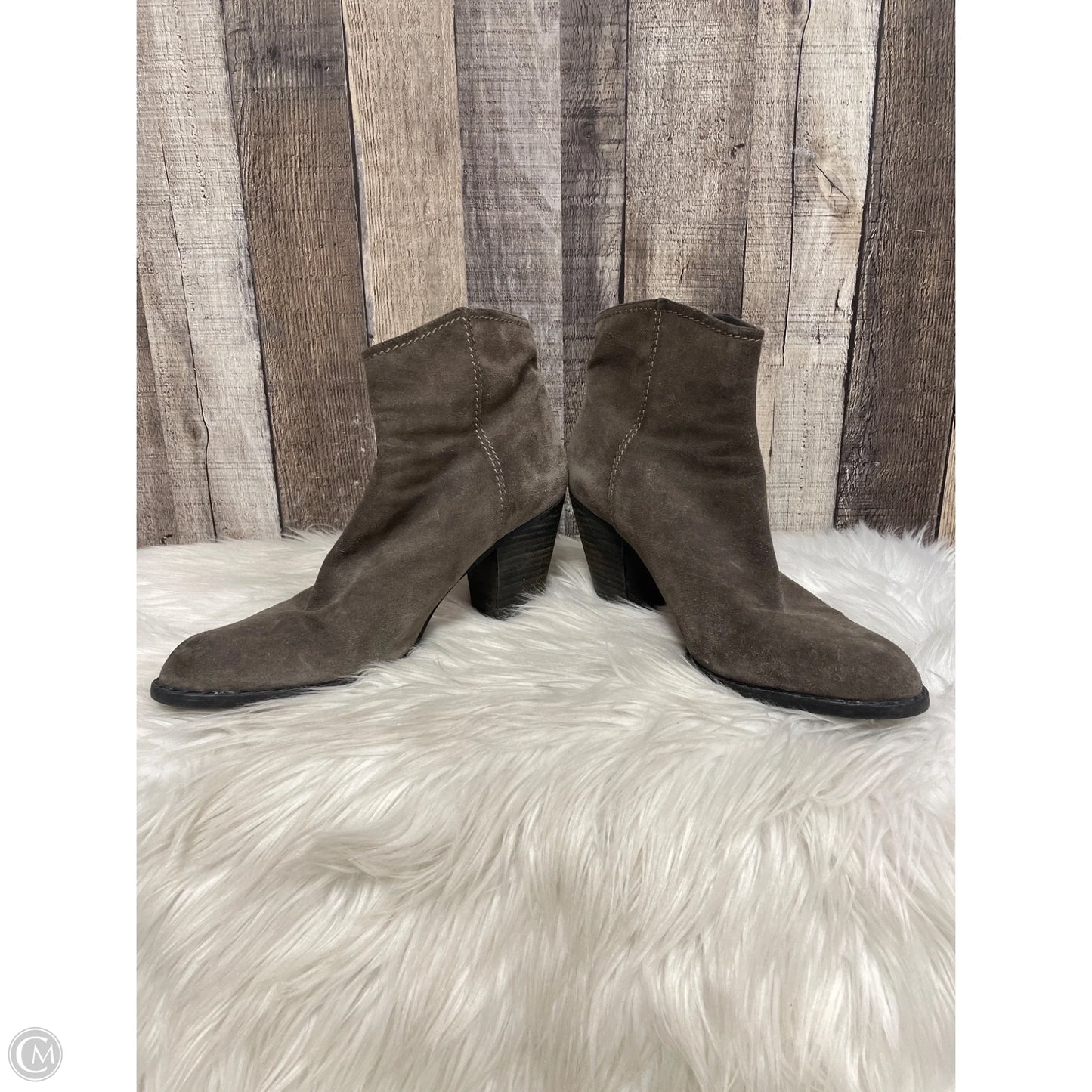 Boots Ankle Heels By Stuart Weitzman In Taupe, Size: 10