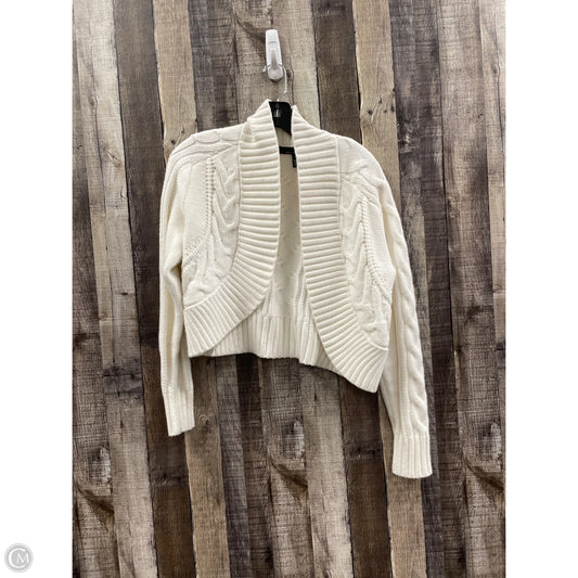 Sweater Cardigan By White House Black Market In White, Size: M