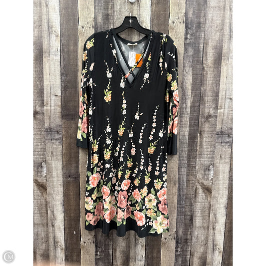 Dress Casual Short By Flamingo Urban In Floral Print, Size: L