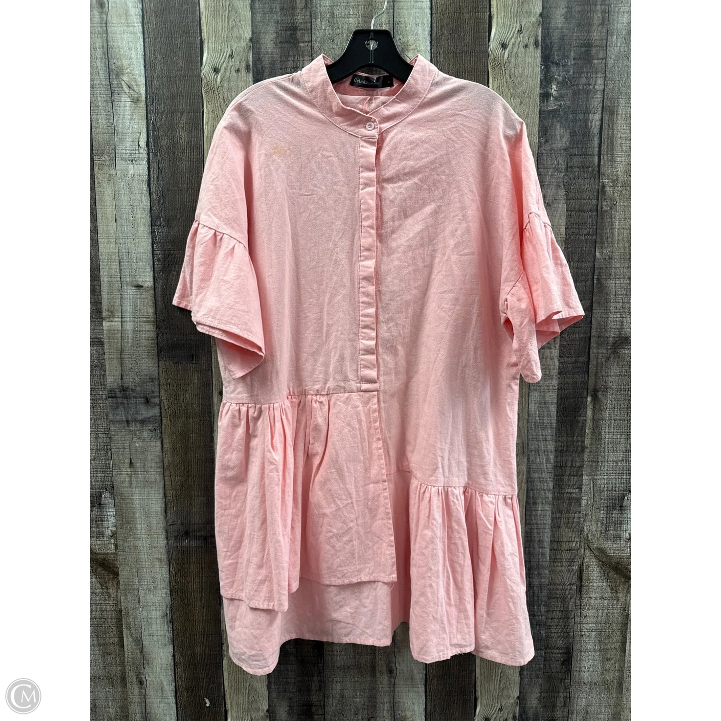 Dress Casual Short By Cme In Pink, Size: Xl