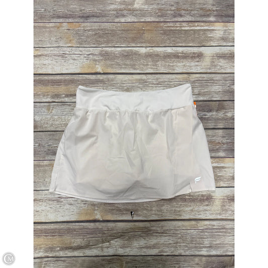 Athletic Skort By Fabletics In Cream, Size: Xl