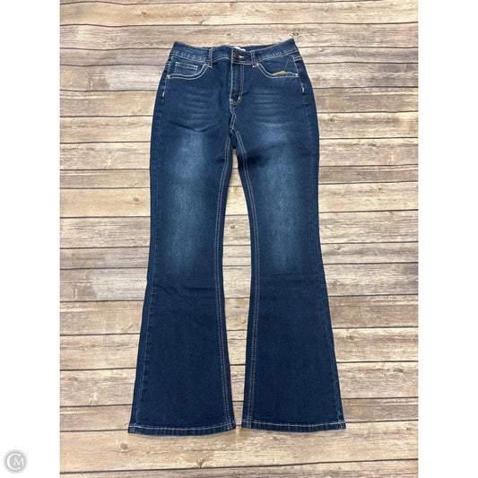 Jeans Flared By Bamboo In Blue Denim, Size: 8