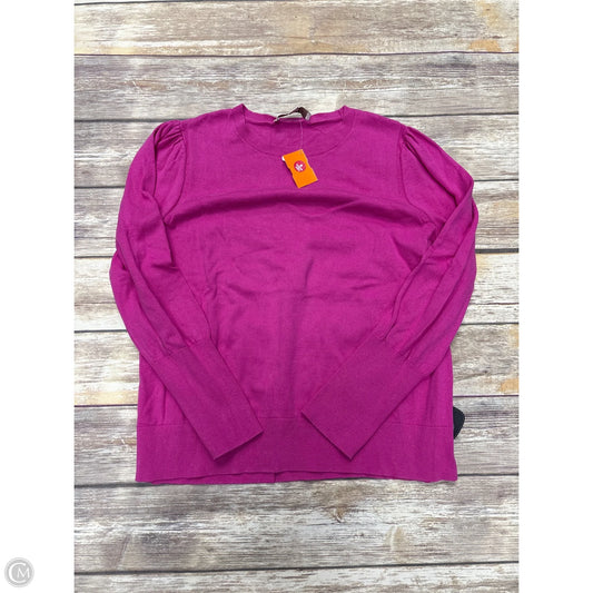 Top Long Sleeve By Loft In Pink, Size: Xl