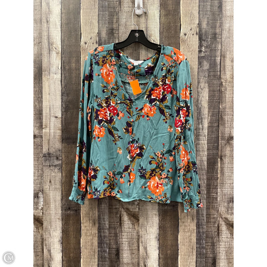Top Long Sleeve By Market & Spruce In Multi-colored, Size: Xl