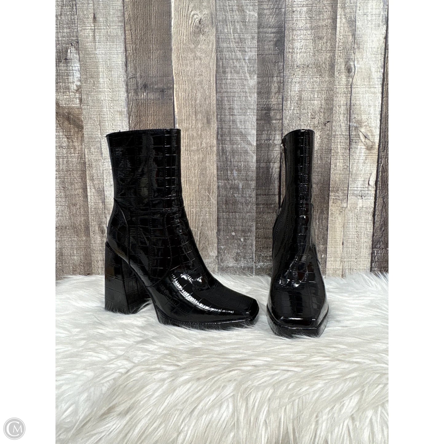 Boots Ankle Heels By Azalea Wang In Black, Size: 6.5