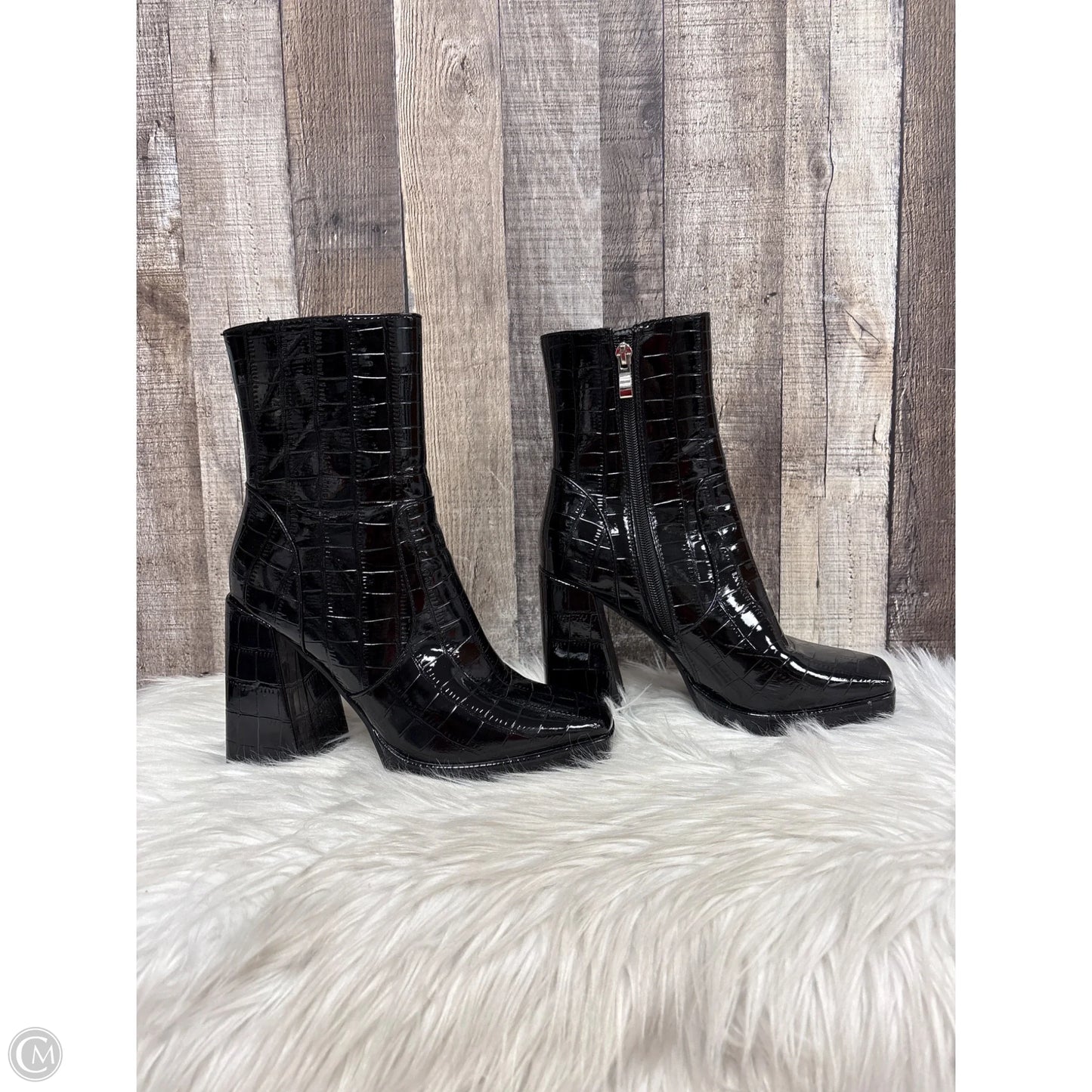 Boots Ankle Heels By Azalea Wang In Black, Size: 6.5