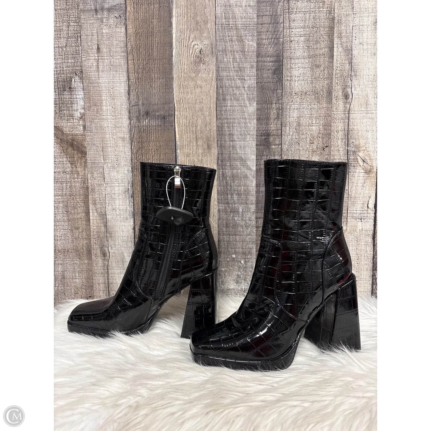 Boots Ankle Heels By Azalea Wang In Black, Size: 6.5