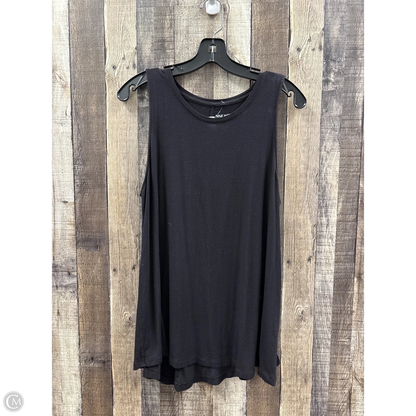 Top Sleeveless By Nine West In Black, Size: L