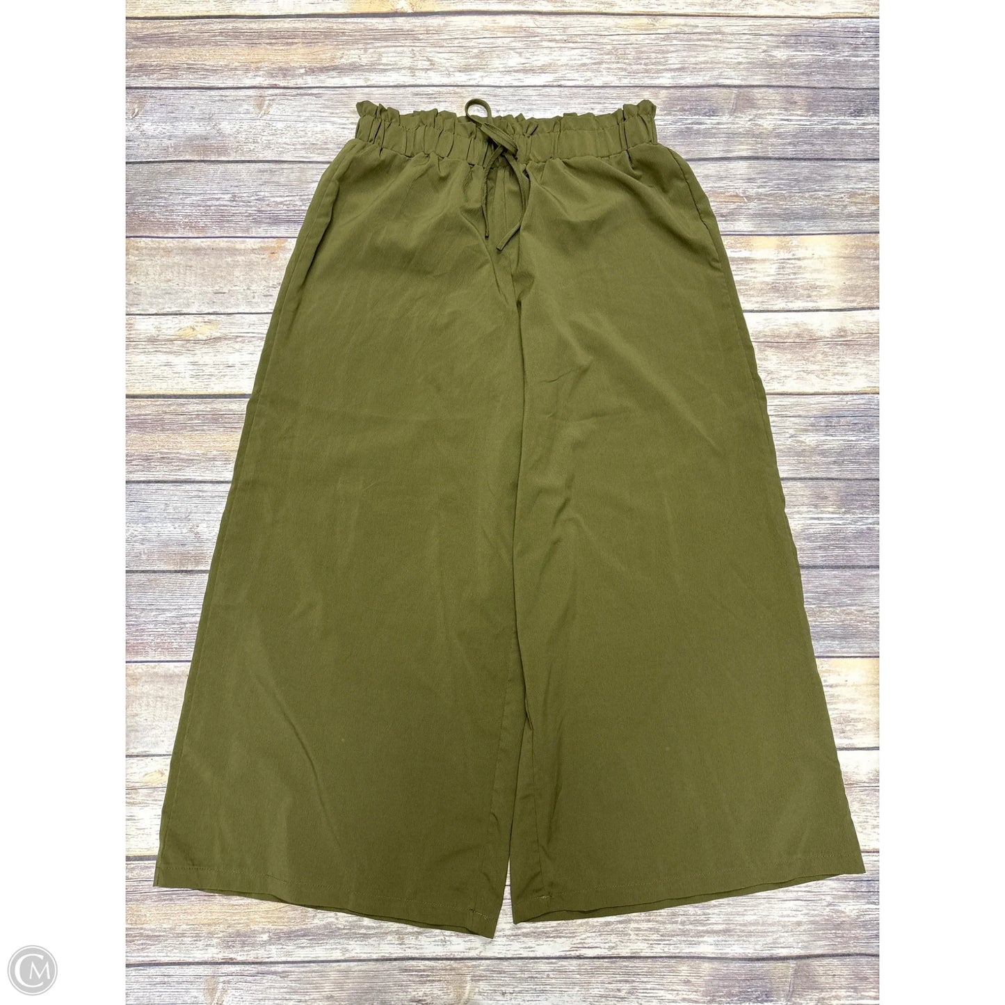 Pants Wide Leg By Cmf In Green, Size: Xl